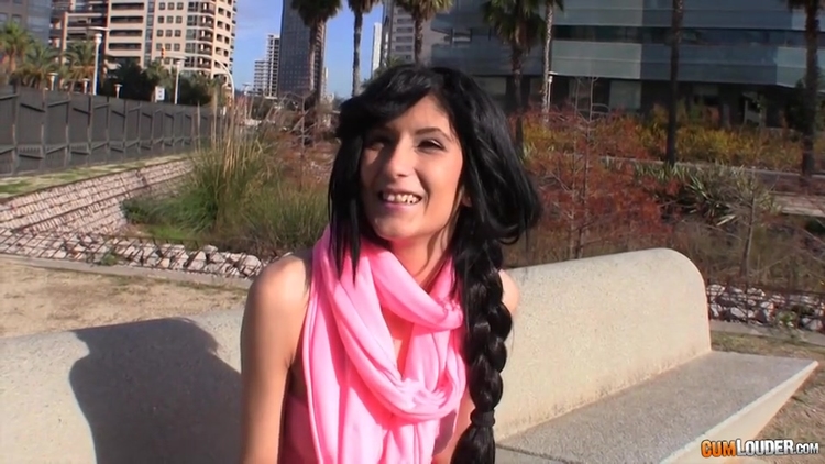 Dark Haired Lady Skinny Coed Megan - First Sex Clip_main_thumbnail