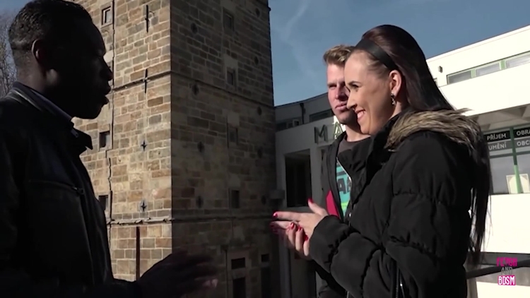 Pale Brunette Shares Her Warm Pussy Between Two Handsome Hunks_main_thumbnail