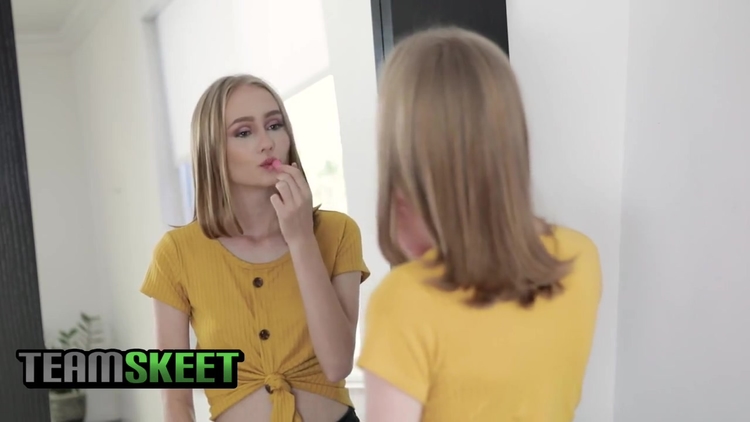 Petite Blonde Cutie Shows Off Tight Pussy For Stepbro_main_thumbnail