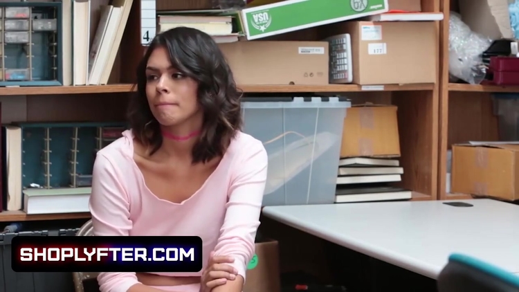 Tanned Beauty Kat Arina Caught Shoplifting In A Store_main_thumbnail