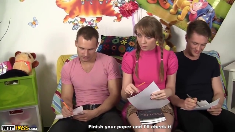 Amateurs Russian Teenager 18+ Pigtails Gangbang_main_thumbnail