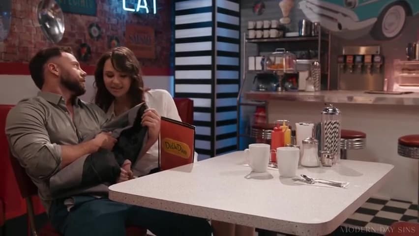 Liz Jordan Sneaking Around At The Diner_main_thumbnail