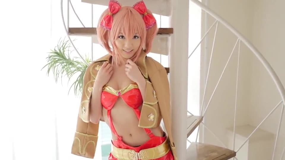 Lovely Cosplay Chick In Fishnet Pantyhose Is Horny F_main_thumbnail