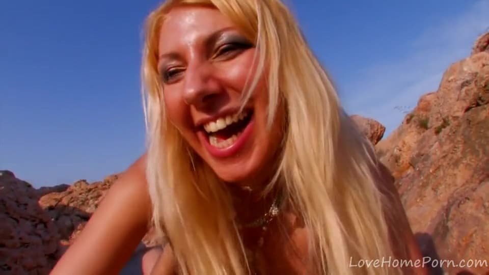 Blonde Sucks Cock, Gets Fucked At Beach_main_thumbnail