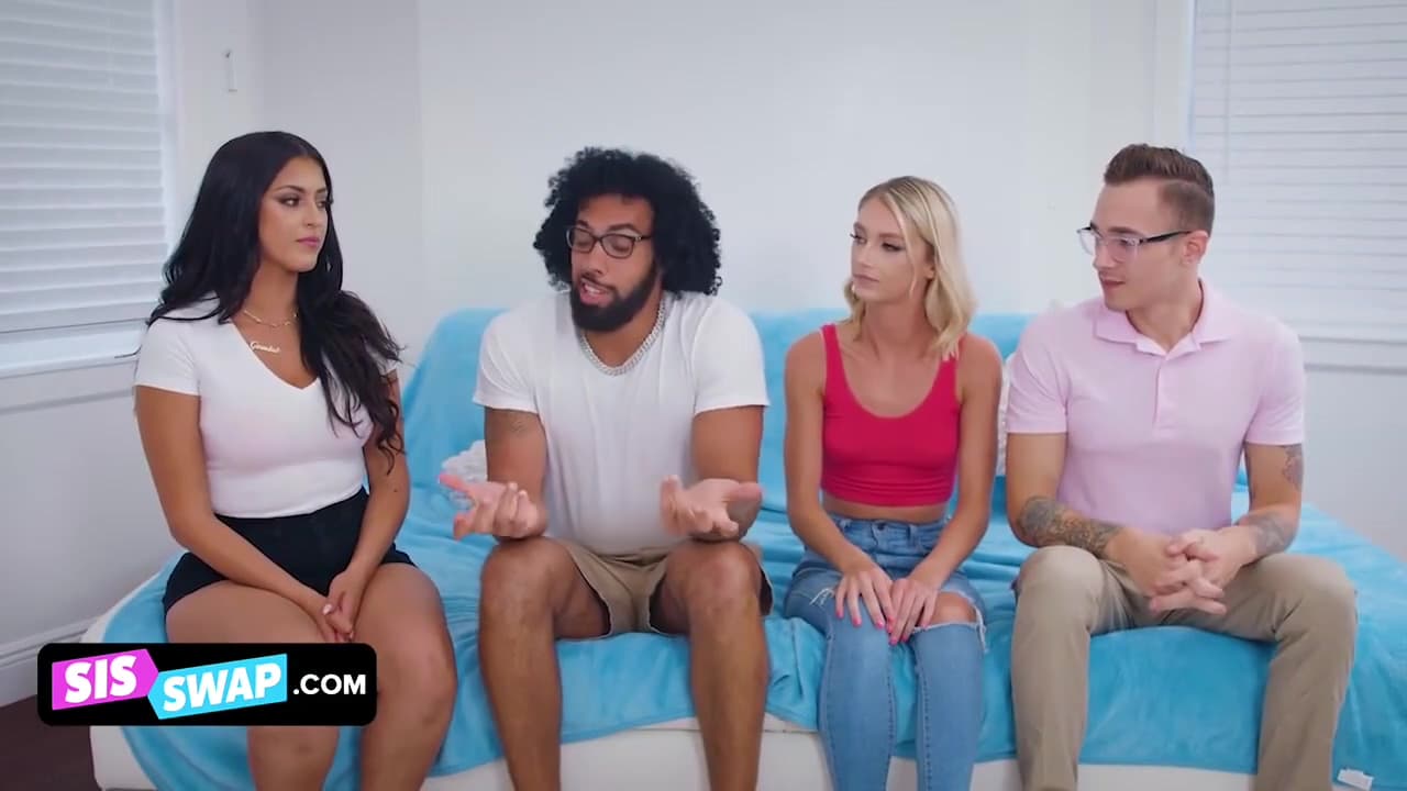 Marvelous Teen 18+ Girlfriends Swap Their Nerdy Looking Stepbros And Swallow Their Cum_main_thumbnail